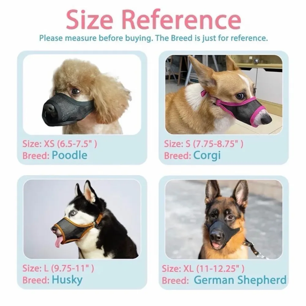 LUCKYPAW Dog Mesh Muzzle Medium